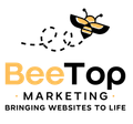 Logo with abstract shapes and the word "Blank".