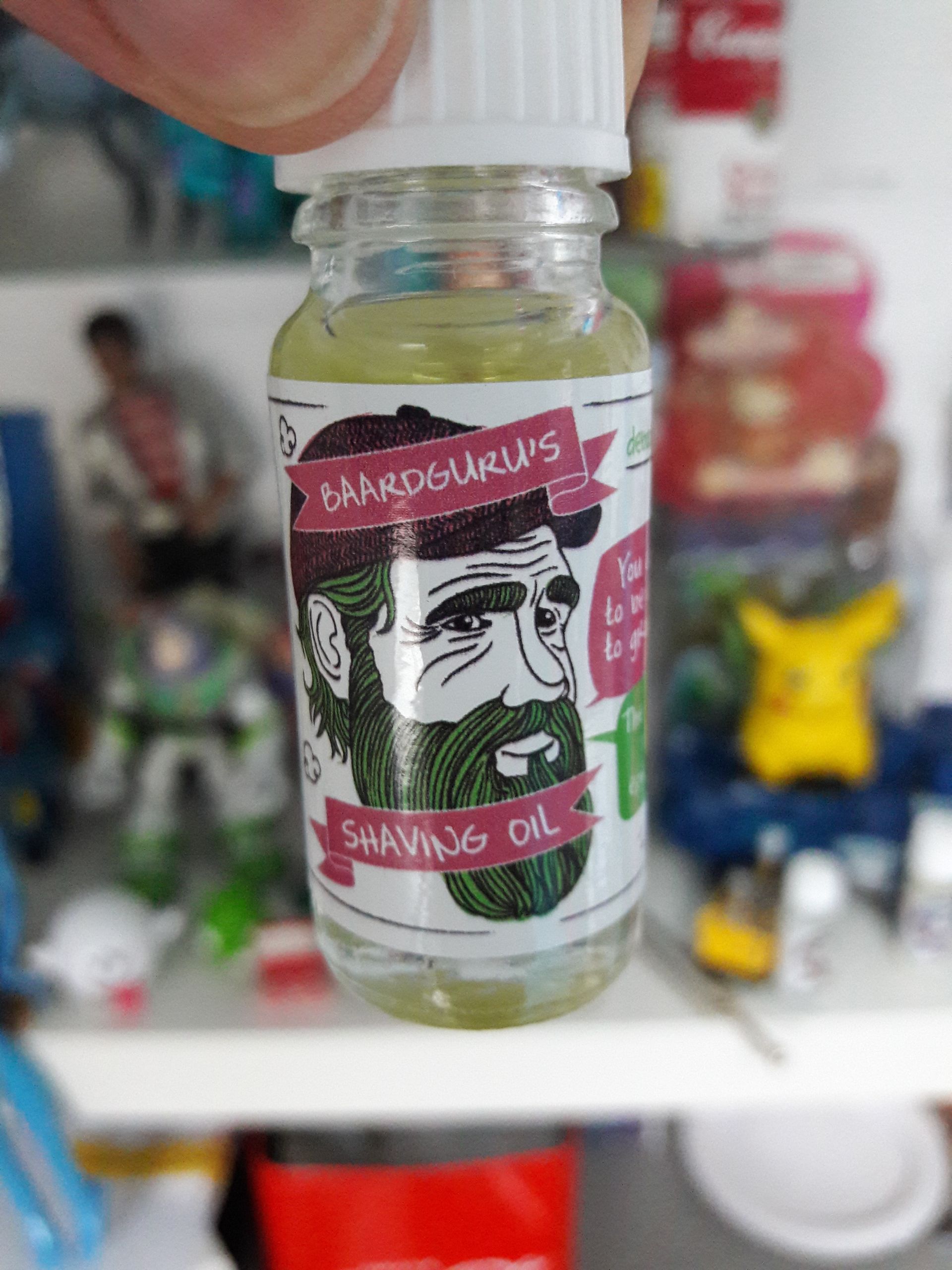 Fles scheerolie van