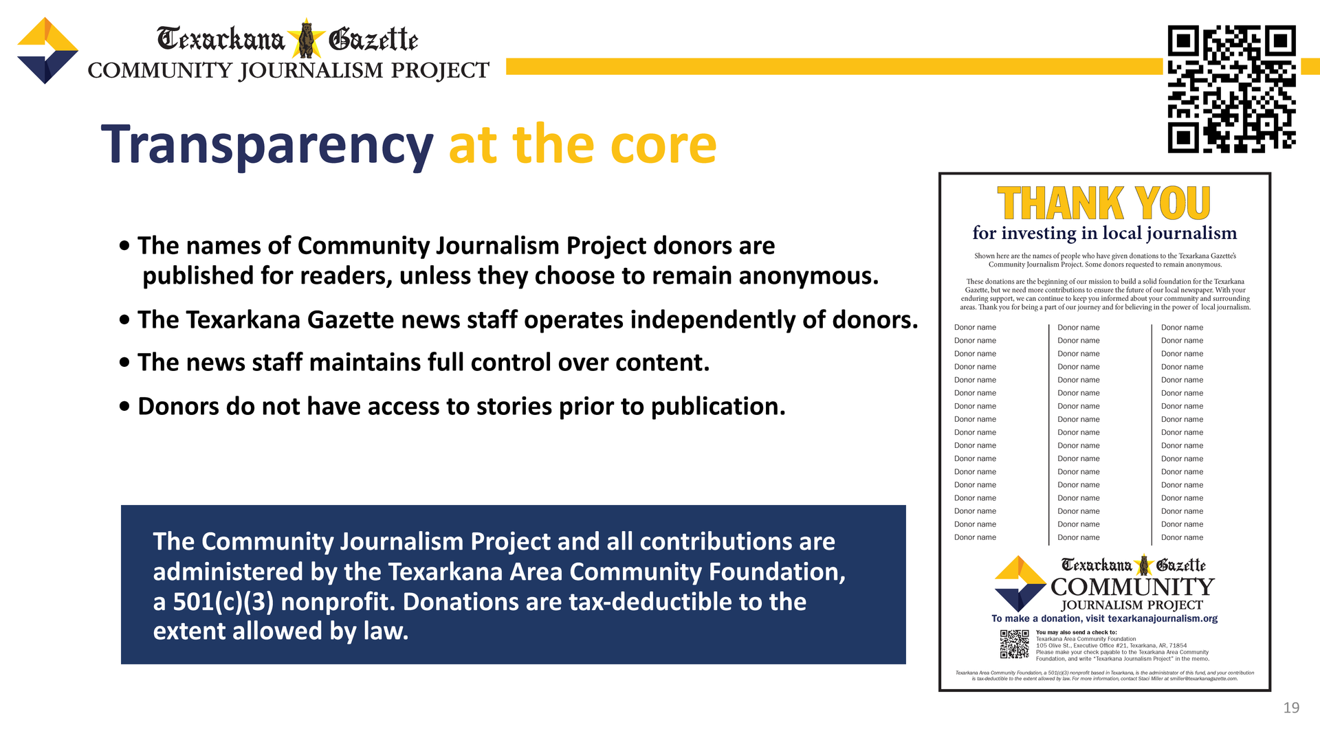 A page that says an opportunity for change on it