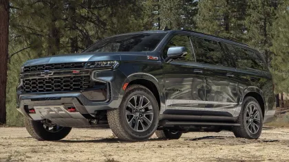 Black SUV stock photo