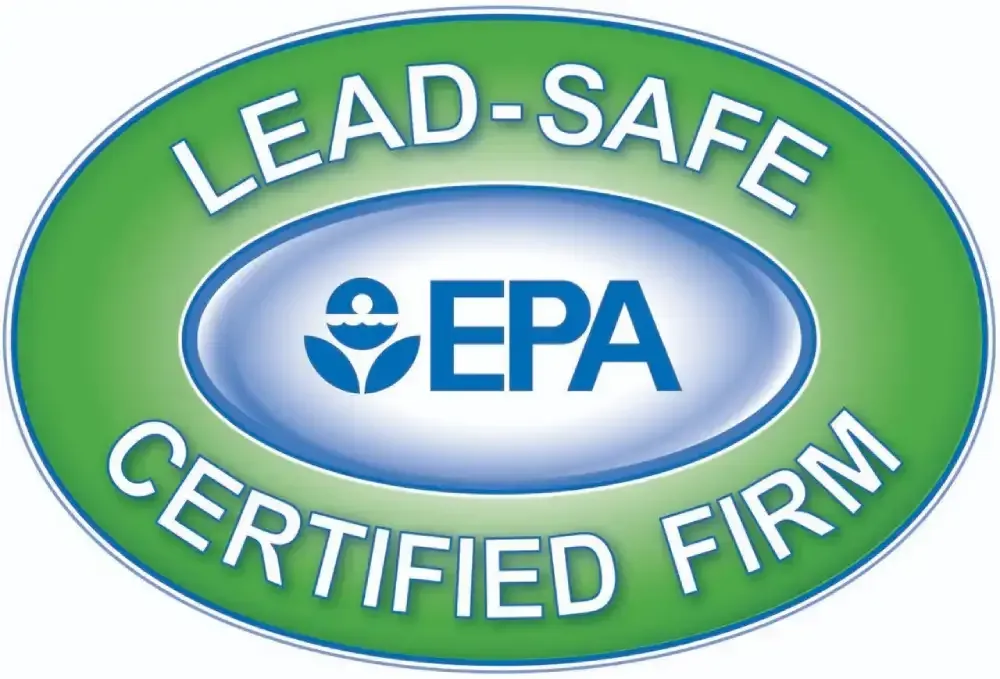 EPA Lead-Safe Certified Firm oval logo with green border and blue center