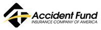 Accident Fund Insurance Company of America logo with black, white, and yellow geometric mark