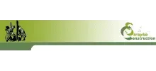 A green horizontal banner with a logo on the right and an illustration of two figures working on the left.