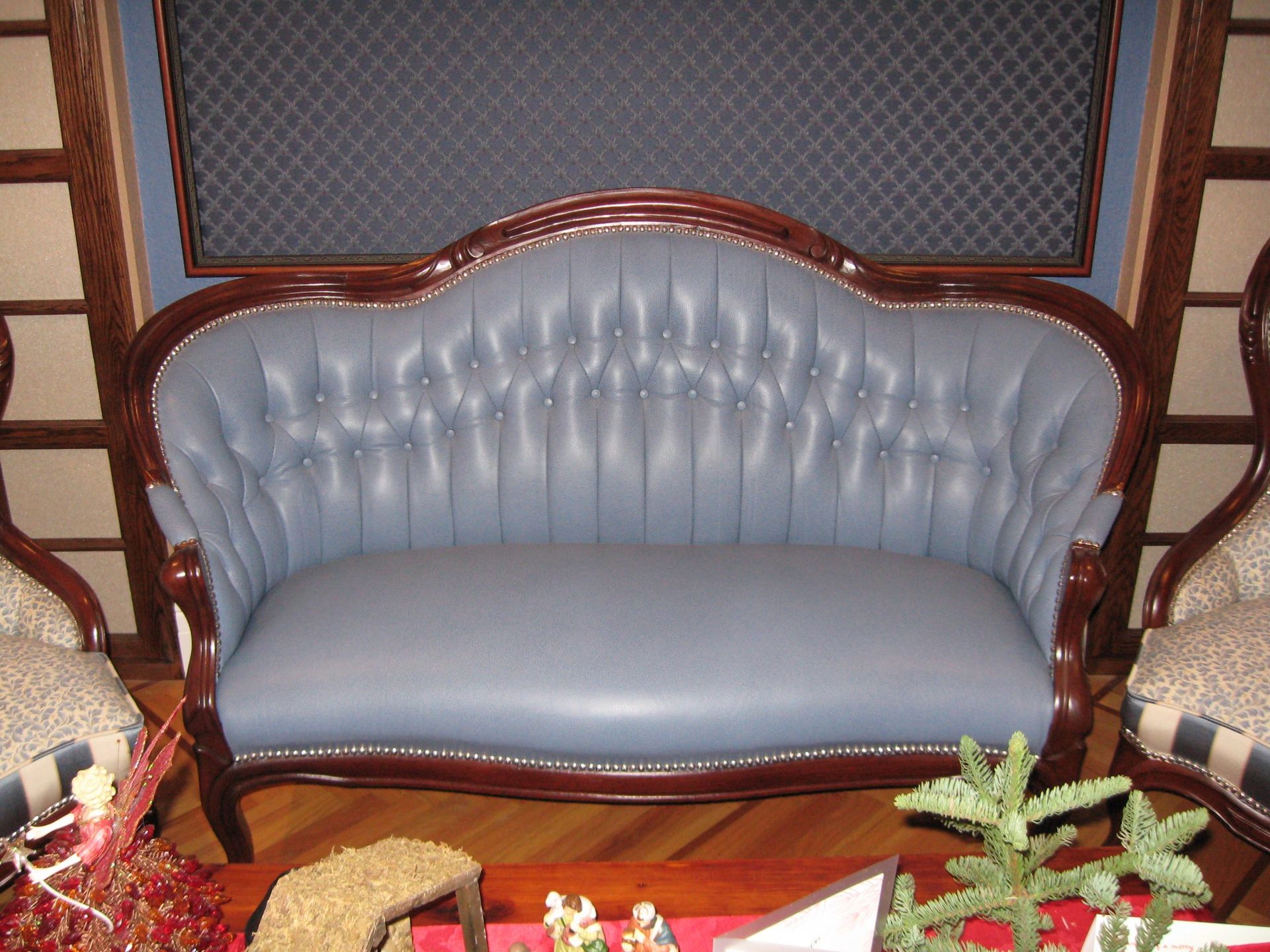 Blue Leather Couch — San Jose, CA — Upholstery Specialists
