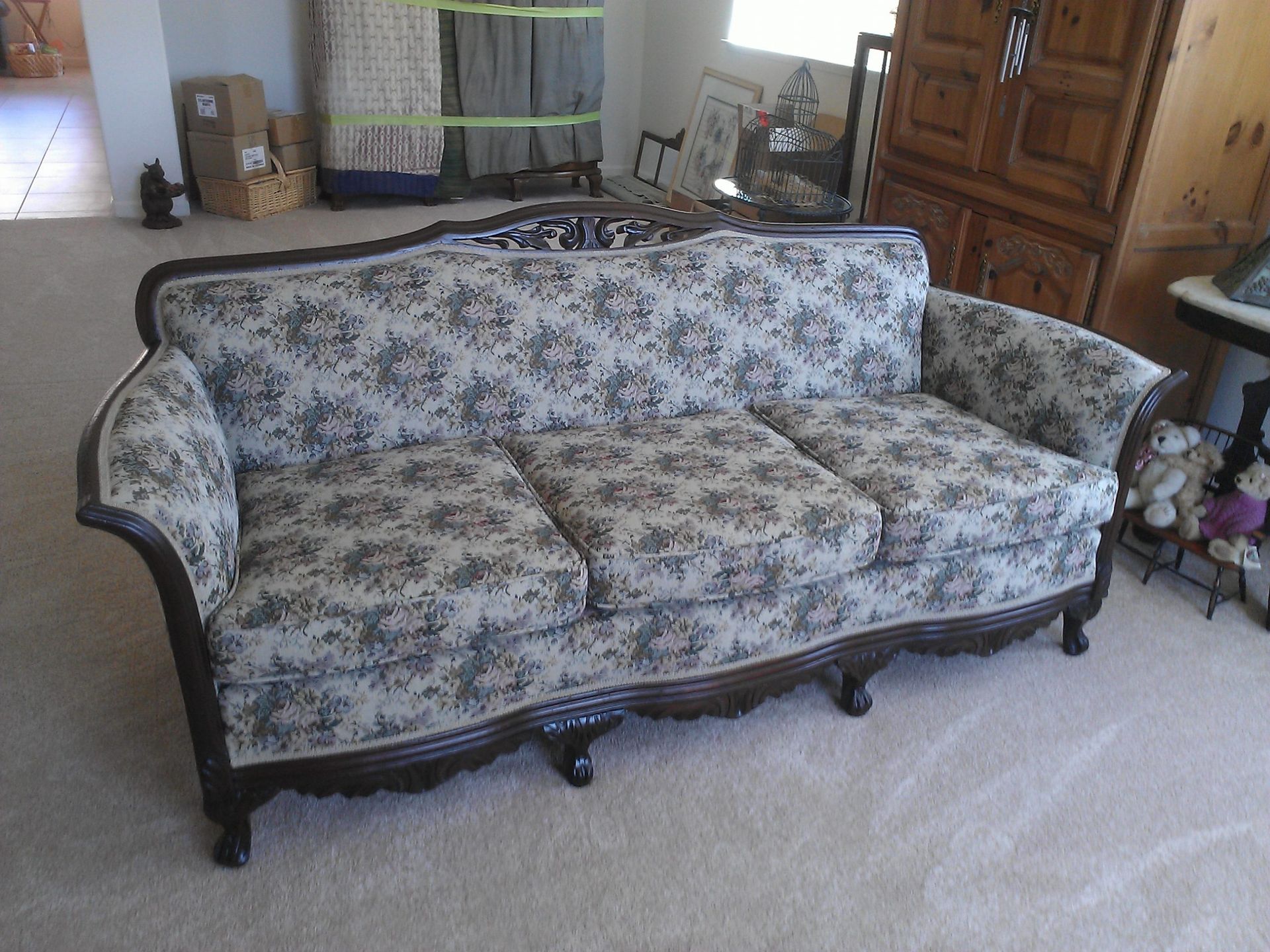 Couch with a Floral Pattern — San Jose, CA — Upholstery Specialists