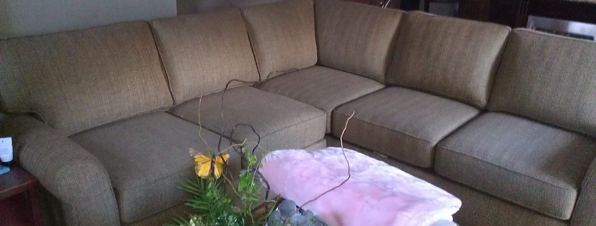 Sectional Couch on Top of a Coffee Table — San Jose, CA — Upholstery Specialists