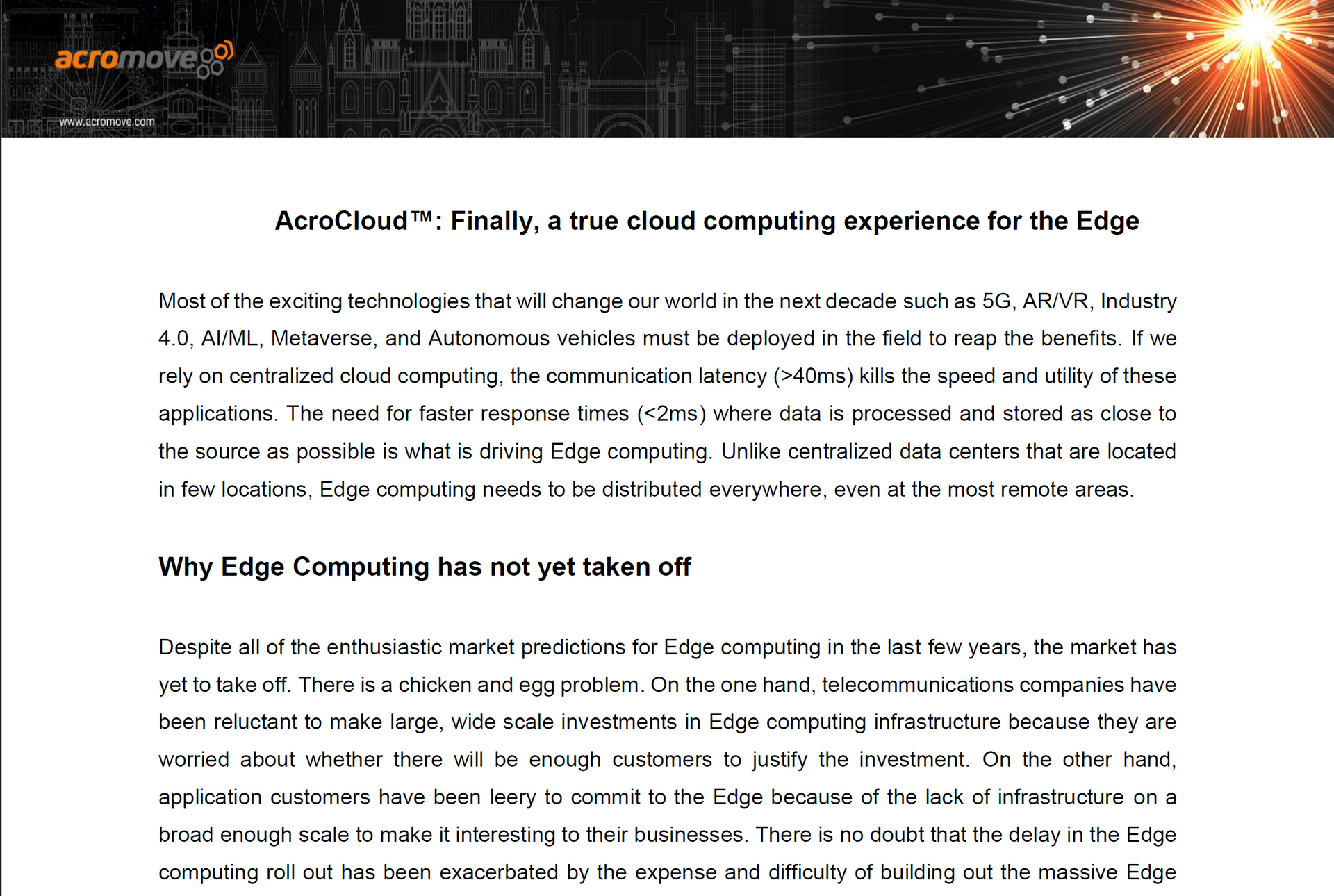 Edge Computing Marketing Case Study MARKETING FOR TECH