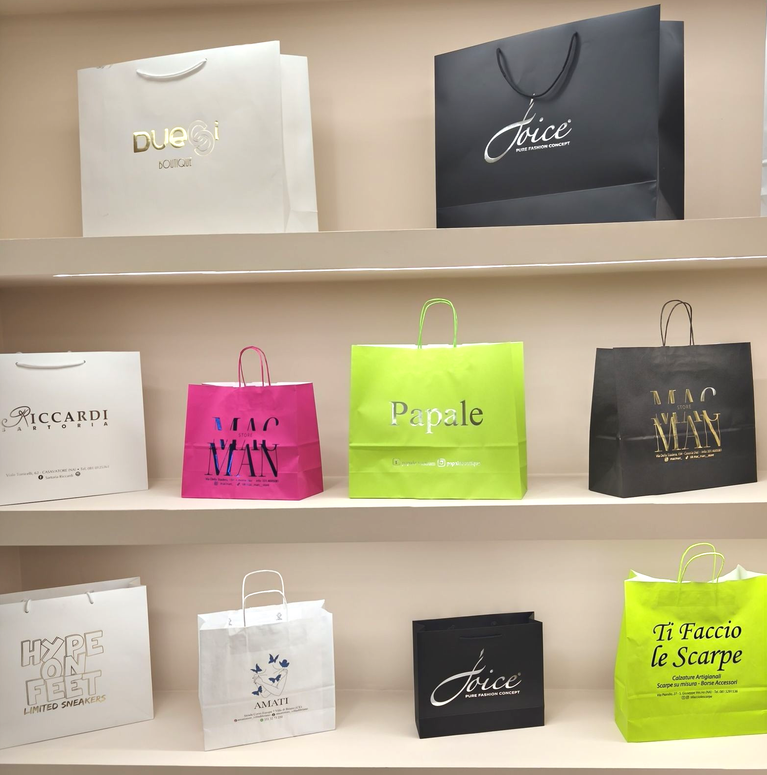 Shopper personalizzate in carta 