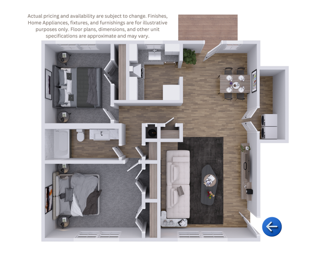 Coming soon floor plan graphic with two faded apartment layouts on white background