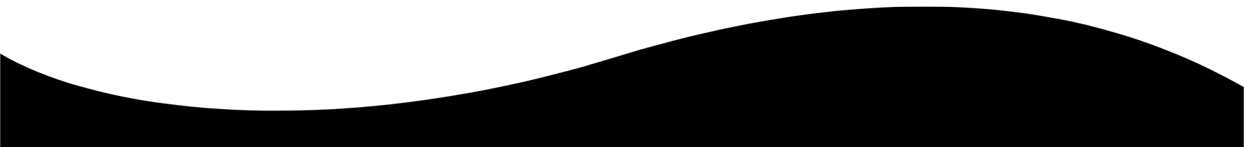Black-and-white wavy banner or ribbon on a white background