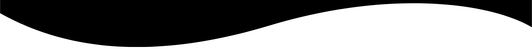 Black-and-white abstract wave banner with a white curved shape over a black background