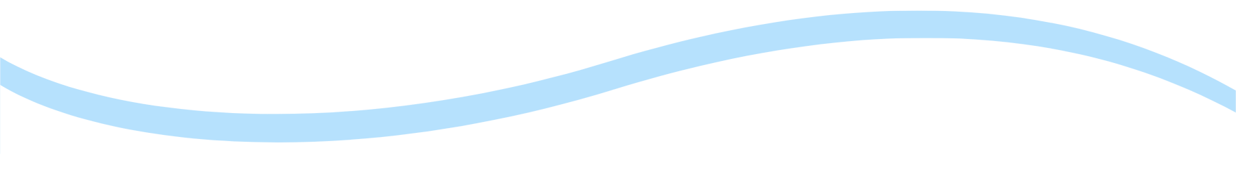Light blue wavy line across the top on a white background