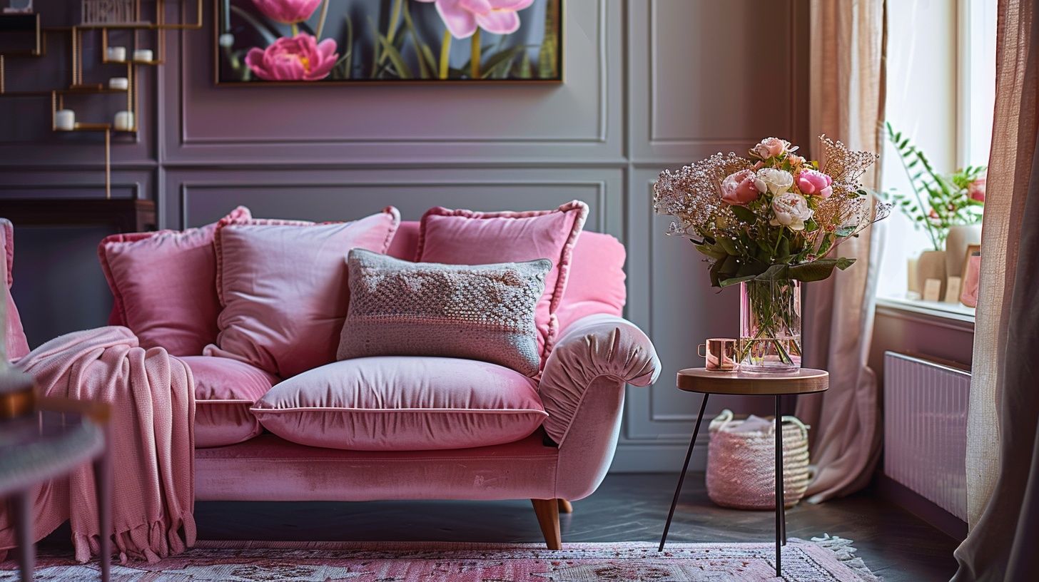 A cozy couch