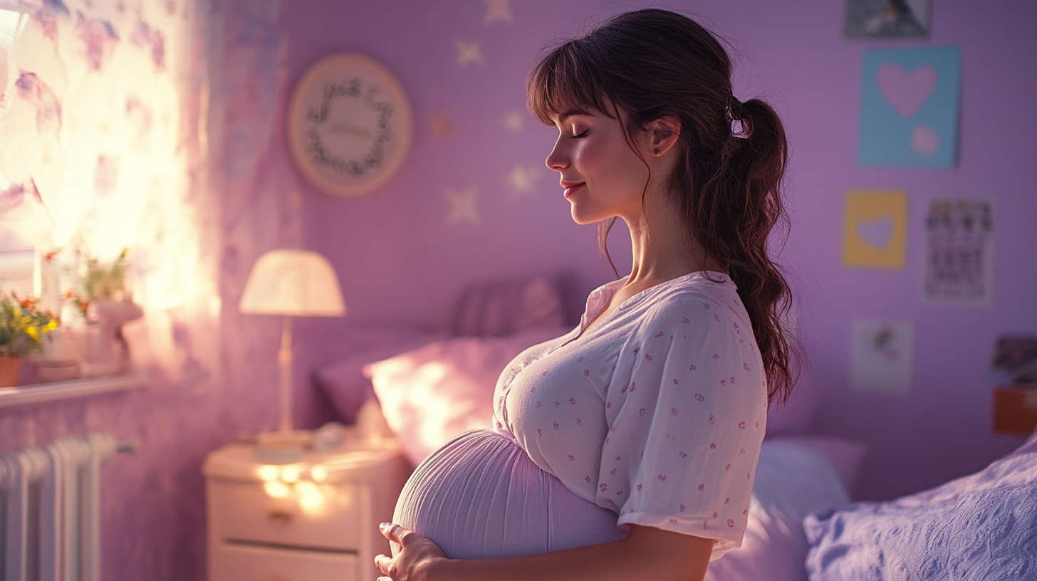 A pregnant woman