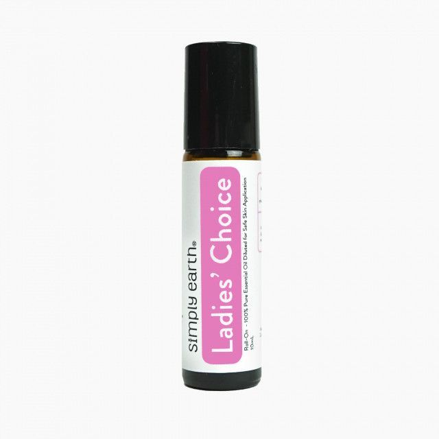 A roll on bottle of simply earth ladies choice
