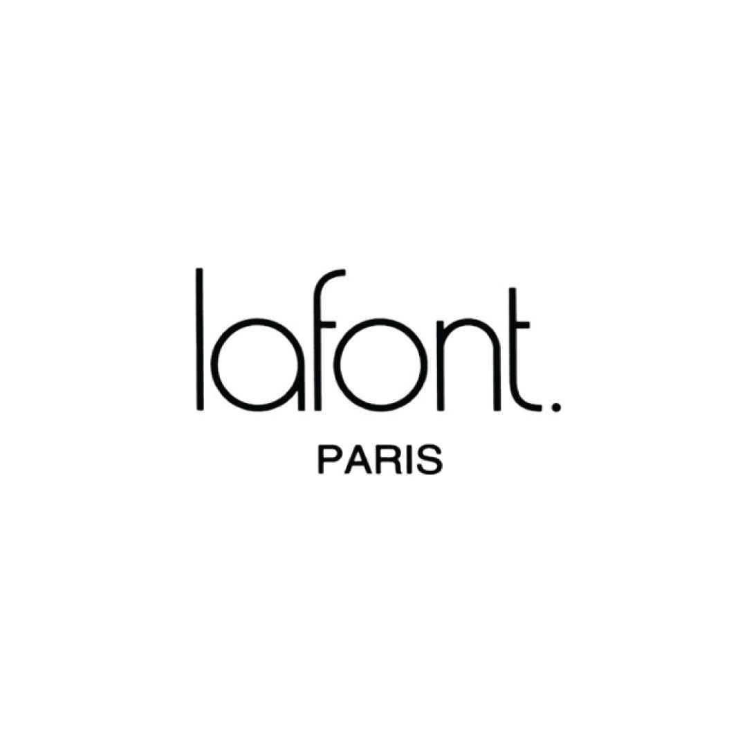 Un logo in bianco e nero per lafont paris su sfondo bianco.