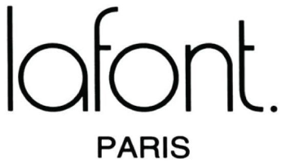 Un logo in bianco e nero per lafont paris su sfondo bianco.