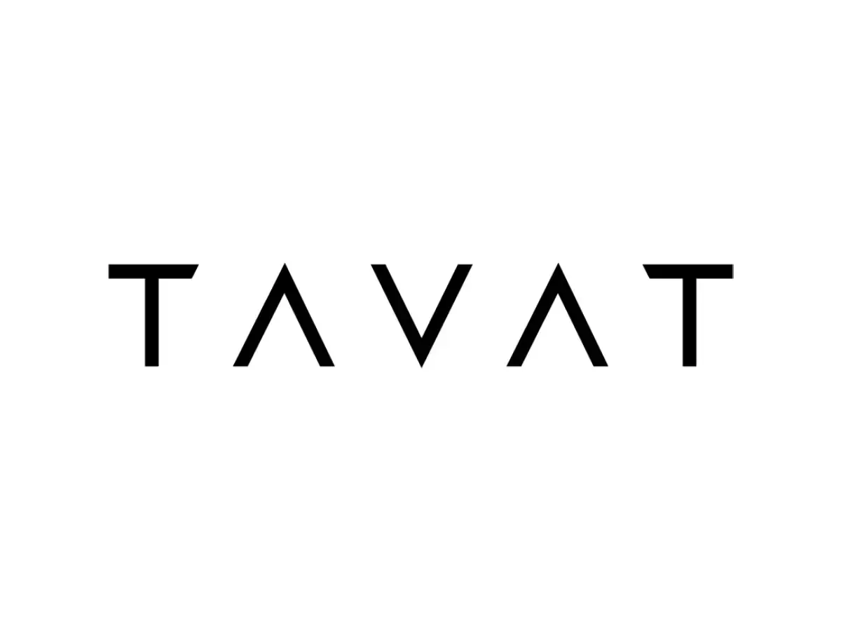 Un logo in bianco e nero per un'azienda chiamata tavat.