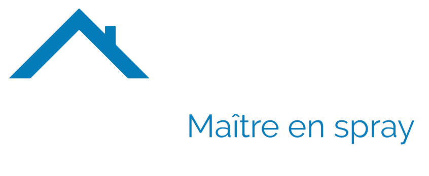 Un triangle bleu avec les mots maître en spray en dessous
