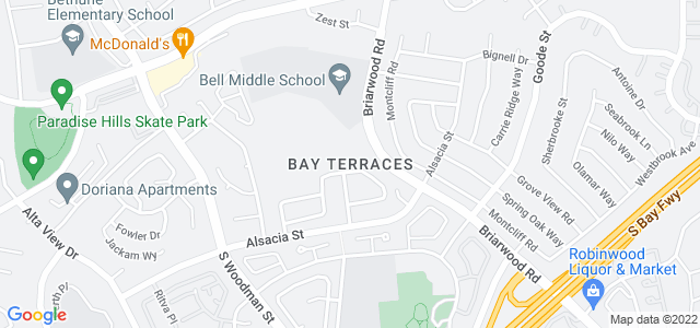 Map of business location