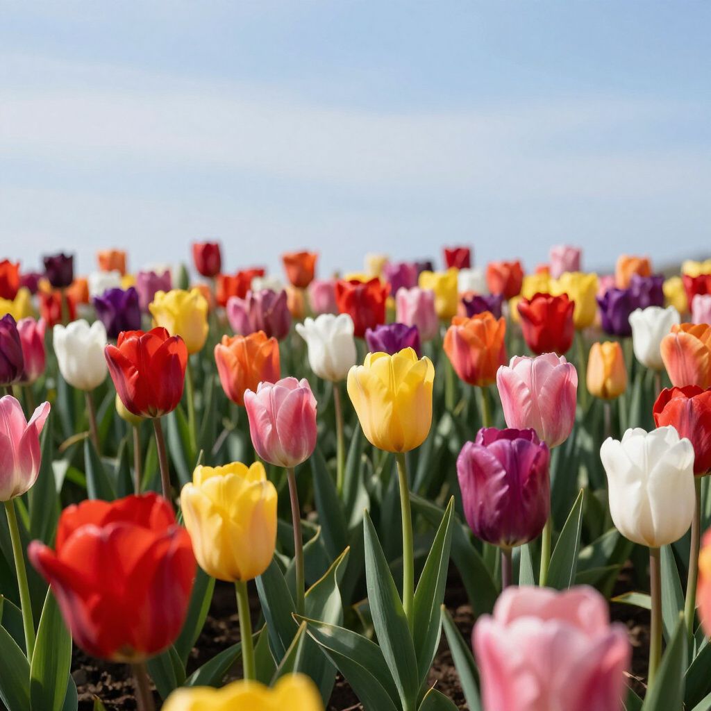 tulpen workshop met acrylverf