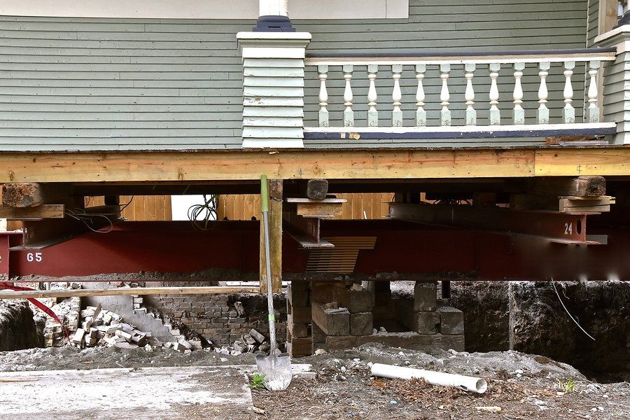 l space of the house under repair