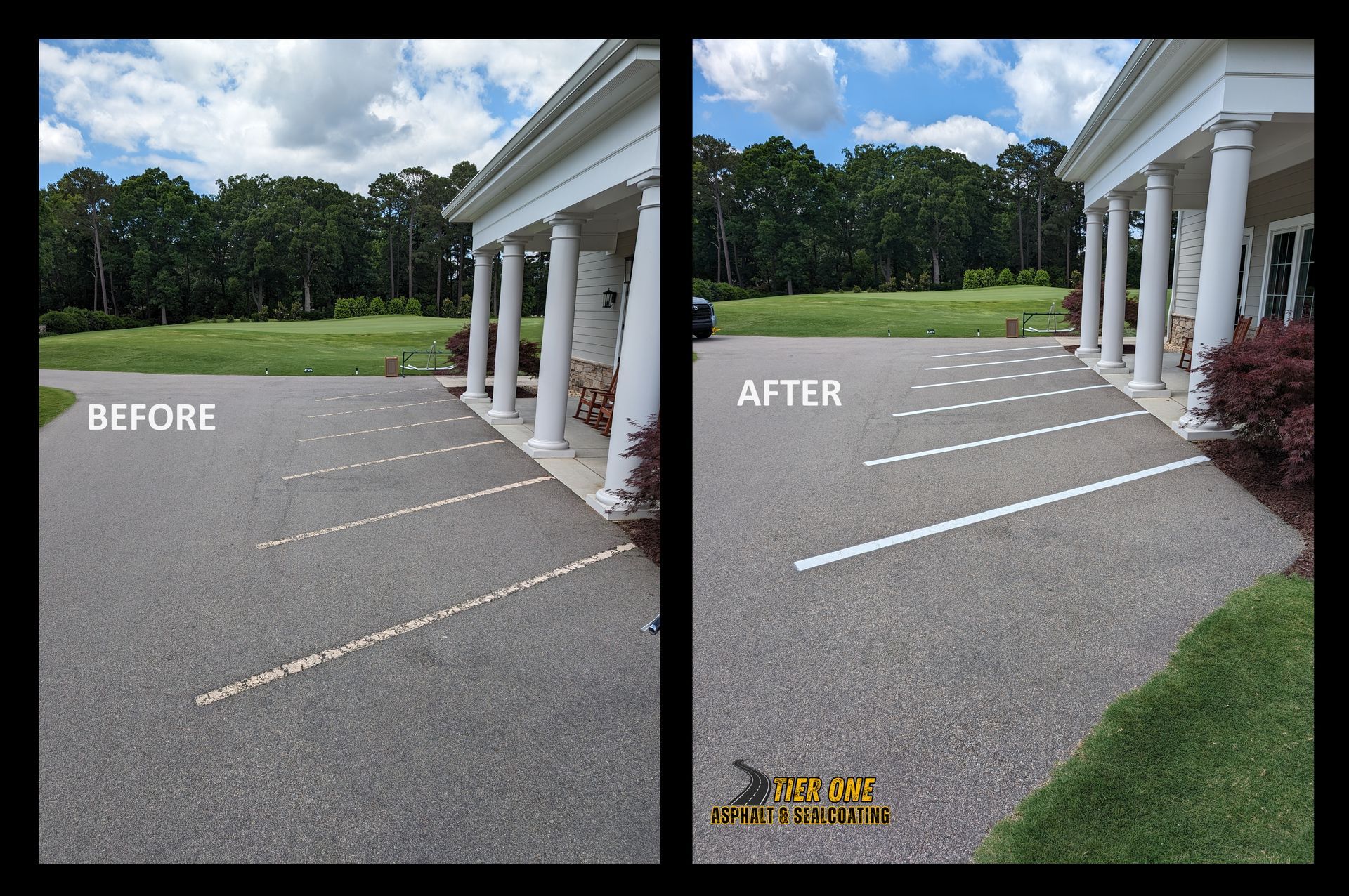 Line Striping - Golf course in Raleigh