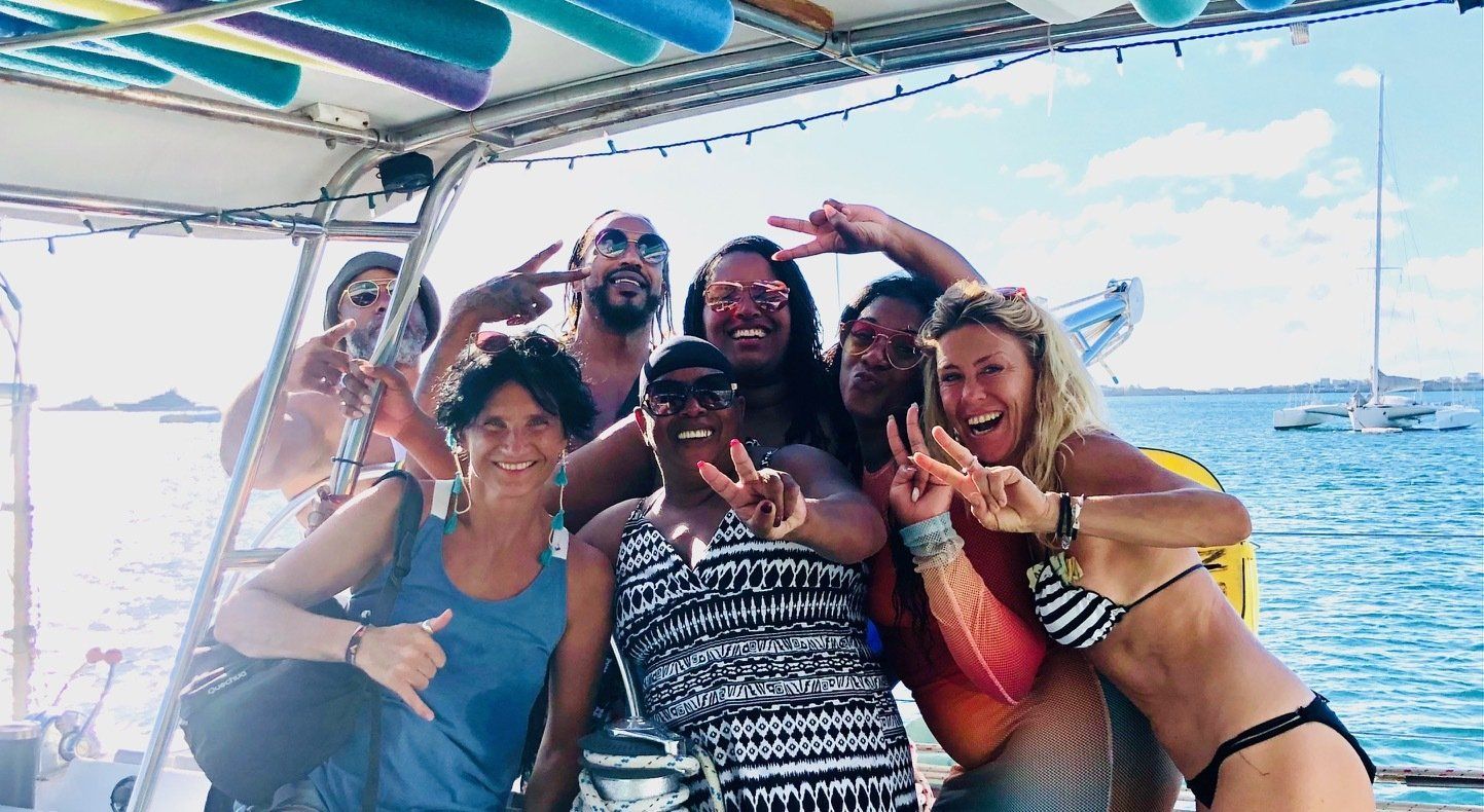 Guests enjoying a Random Wind day sail