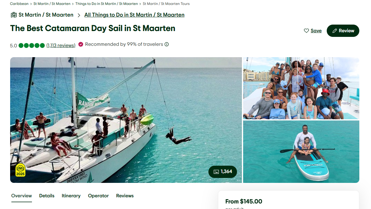 Random Wind Charters with Tripadvisor Reviews