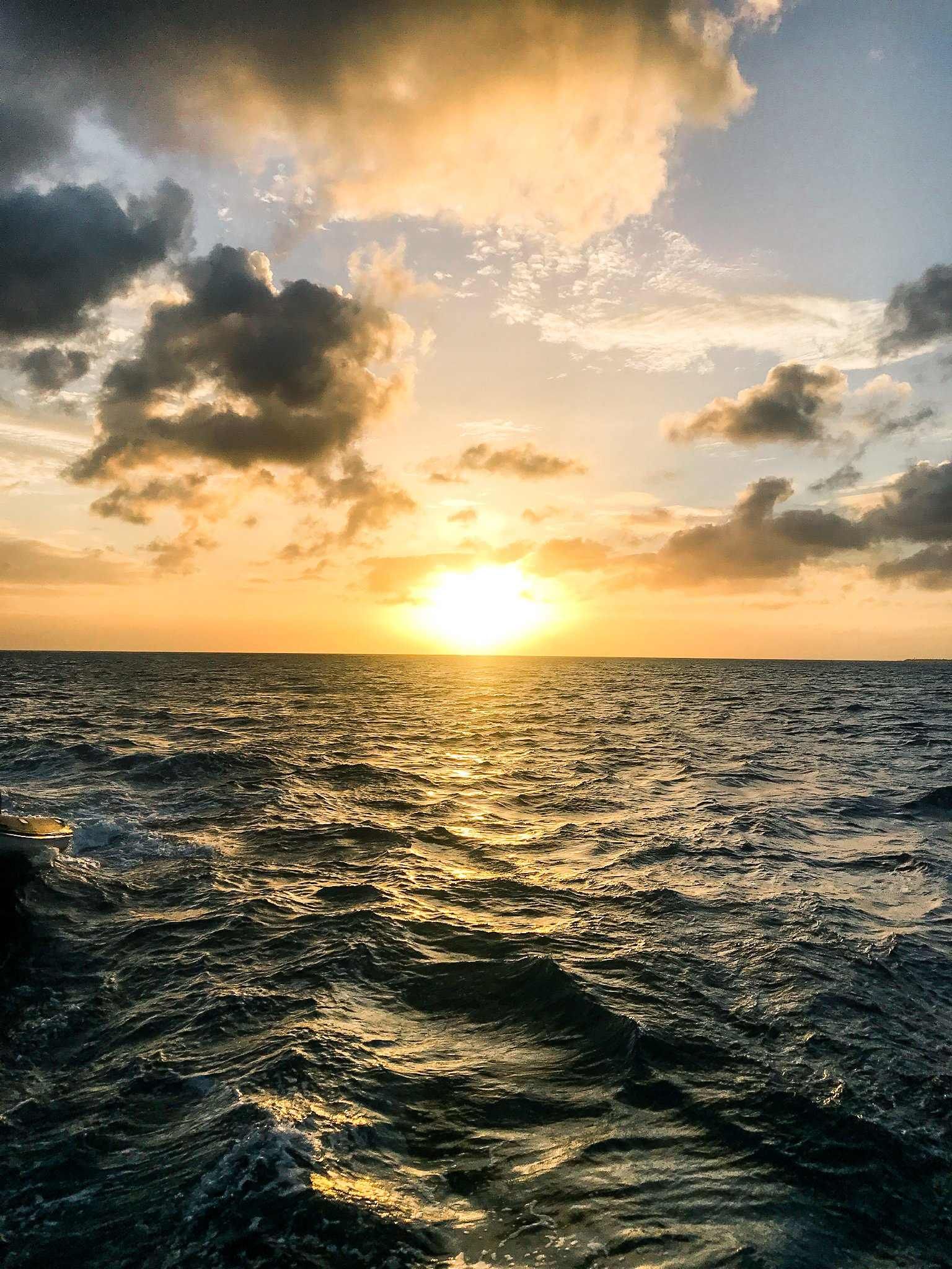 Another glorious sunset in St Maarten on the sailing yacht Random Wind