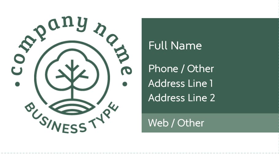 Free Landscaping Business Card Templates VRDigs