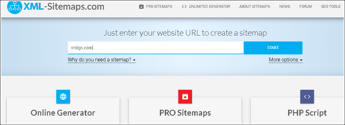 Landscaping Website SEO Sitemap Generator