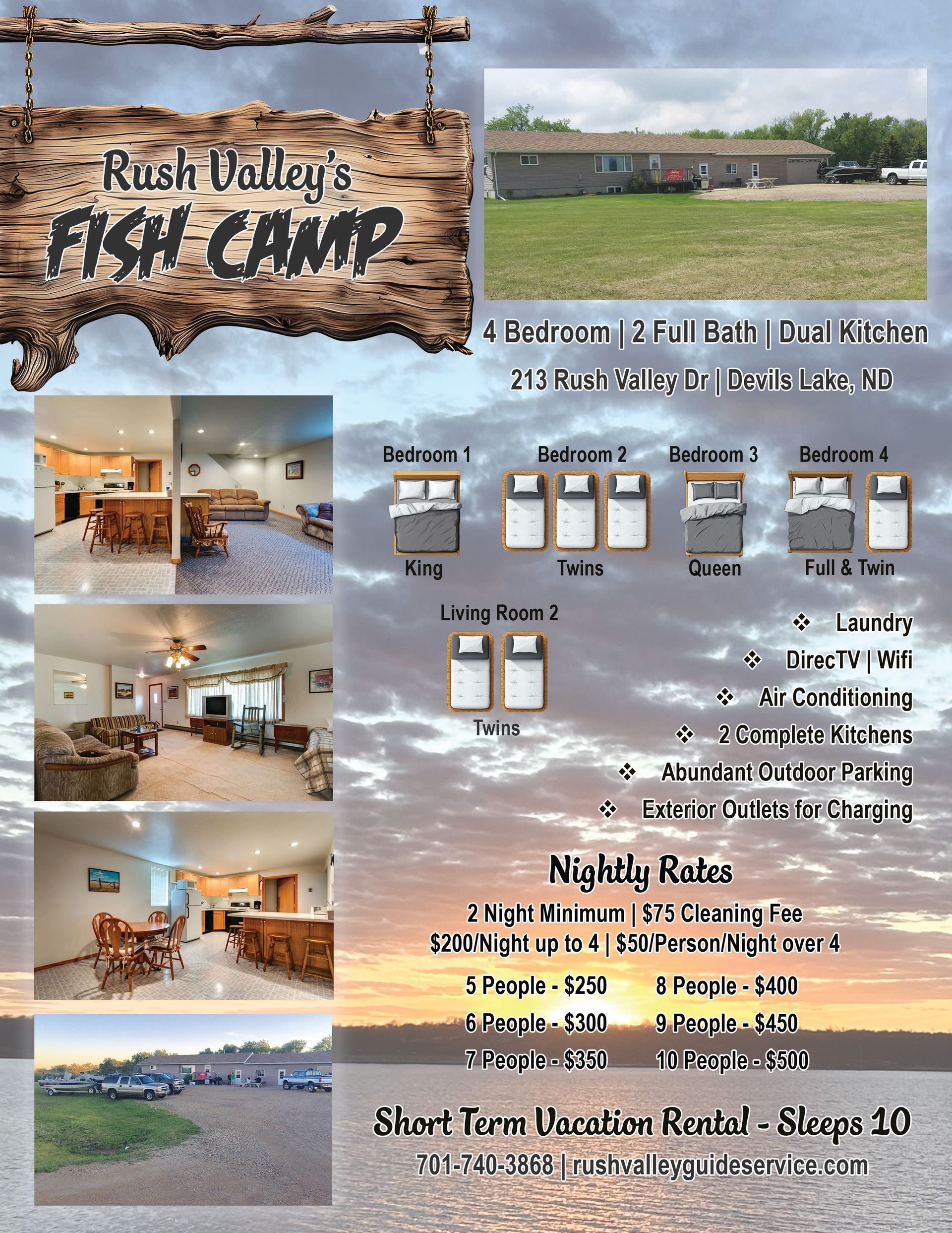 Devils Lake, ND Lodge for Rent