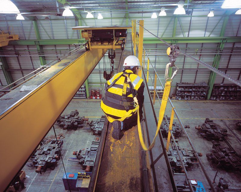 Personal Fall Restraint Systems | Rooftop Access Safety |  Rooftop Fall Protection |  OSHA Rooftop Safety  Standards