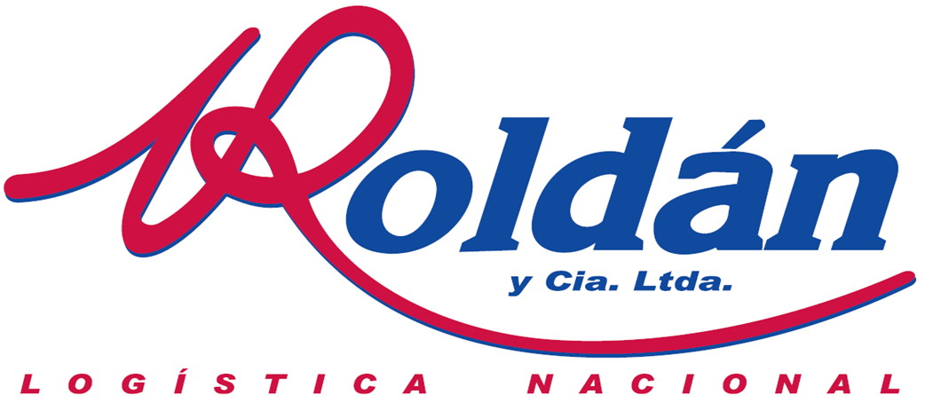 Logotipo de RolDán y Cía. Ltda., en azul y rojo, con el texto «Logística Nacional».