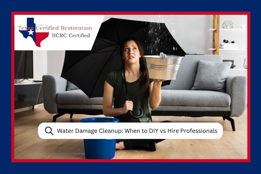 Water Damage Cleanup: When to DIY vs Hire Professionals