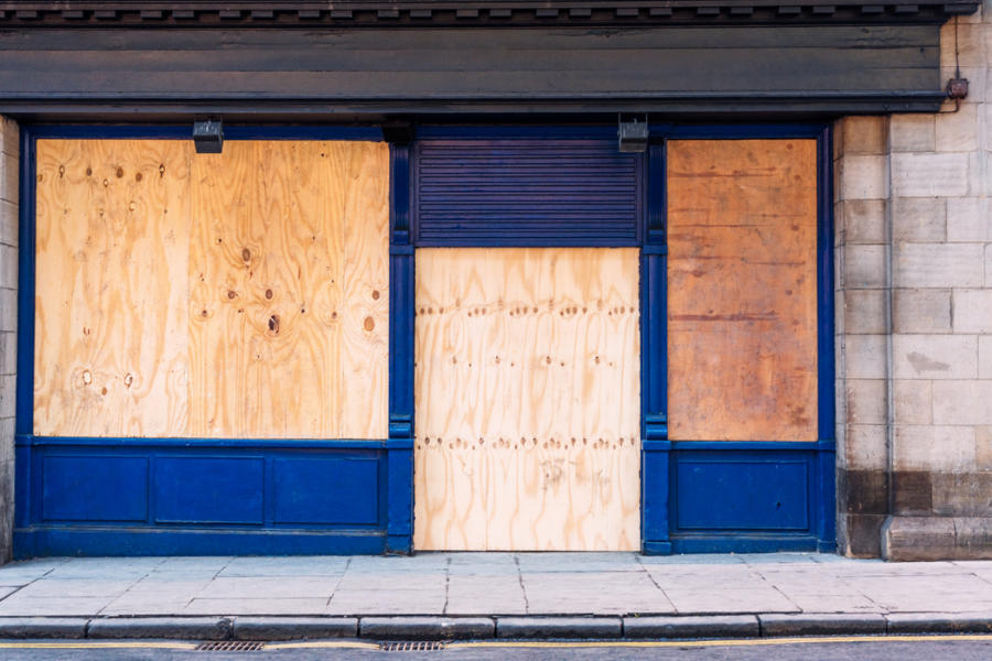 Board up services for storm-damaged property