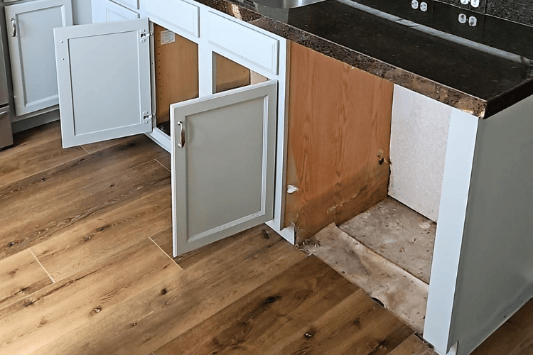 cabinet water damage pflugerville tx