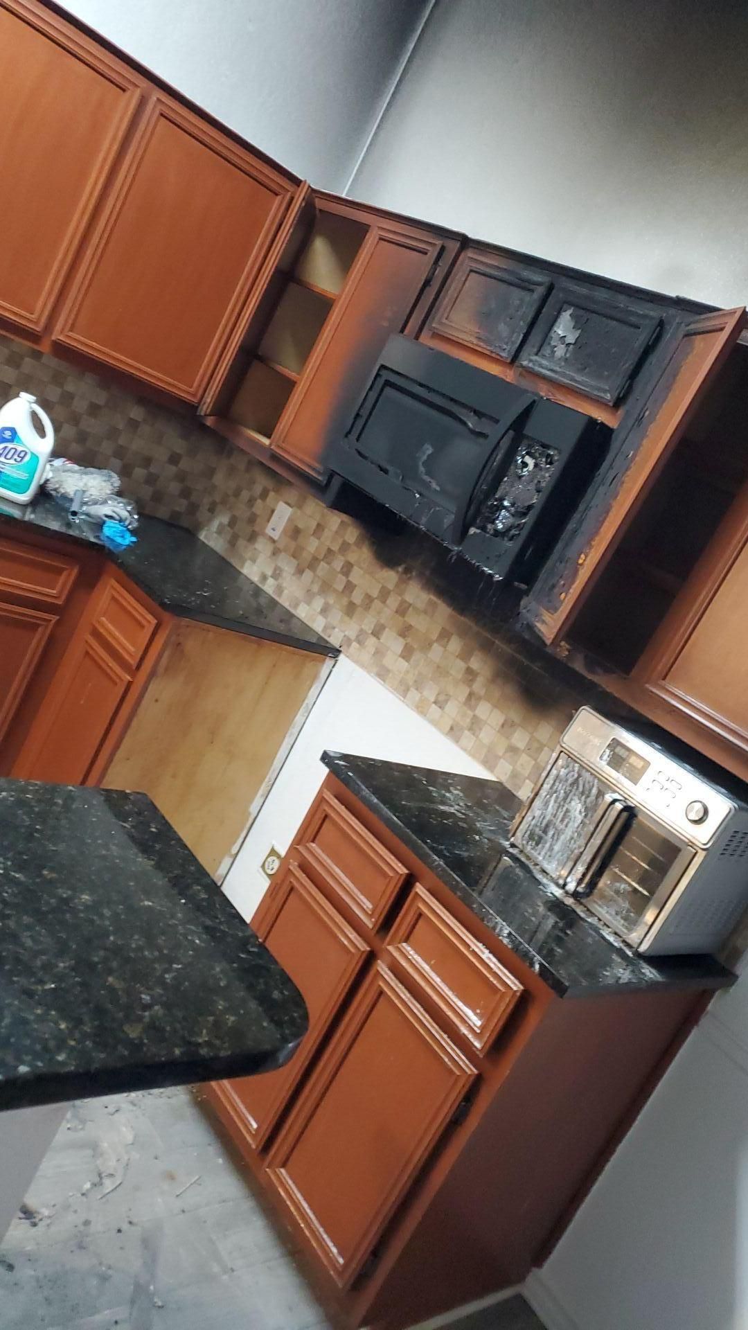 kitchen fire and smoke damage