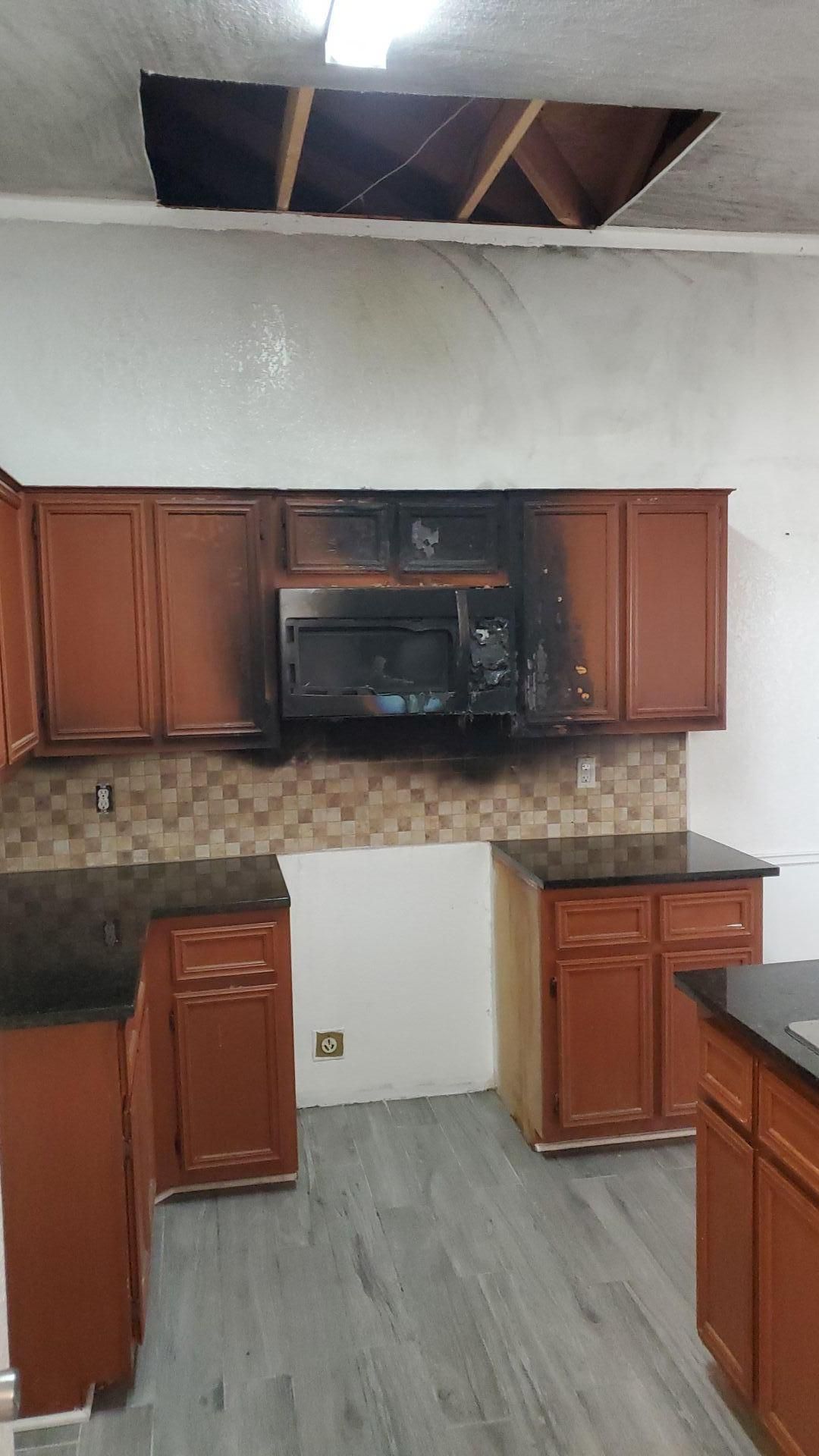 kitchen fire and smoke damage