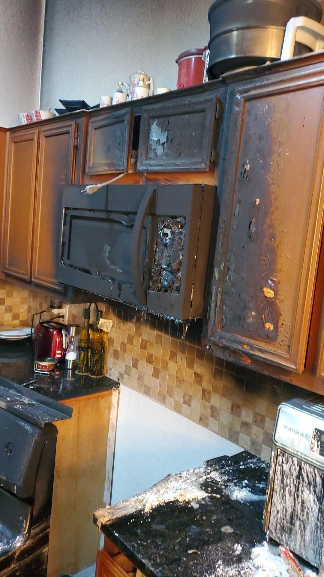 kitchen fire and smoke damage