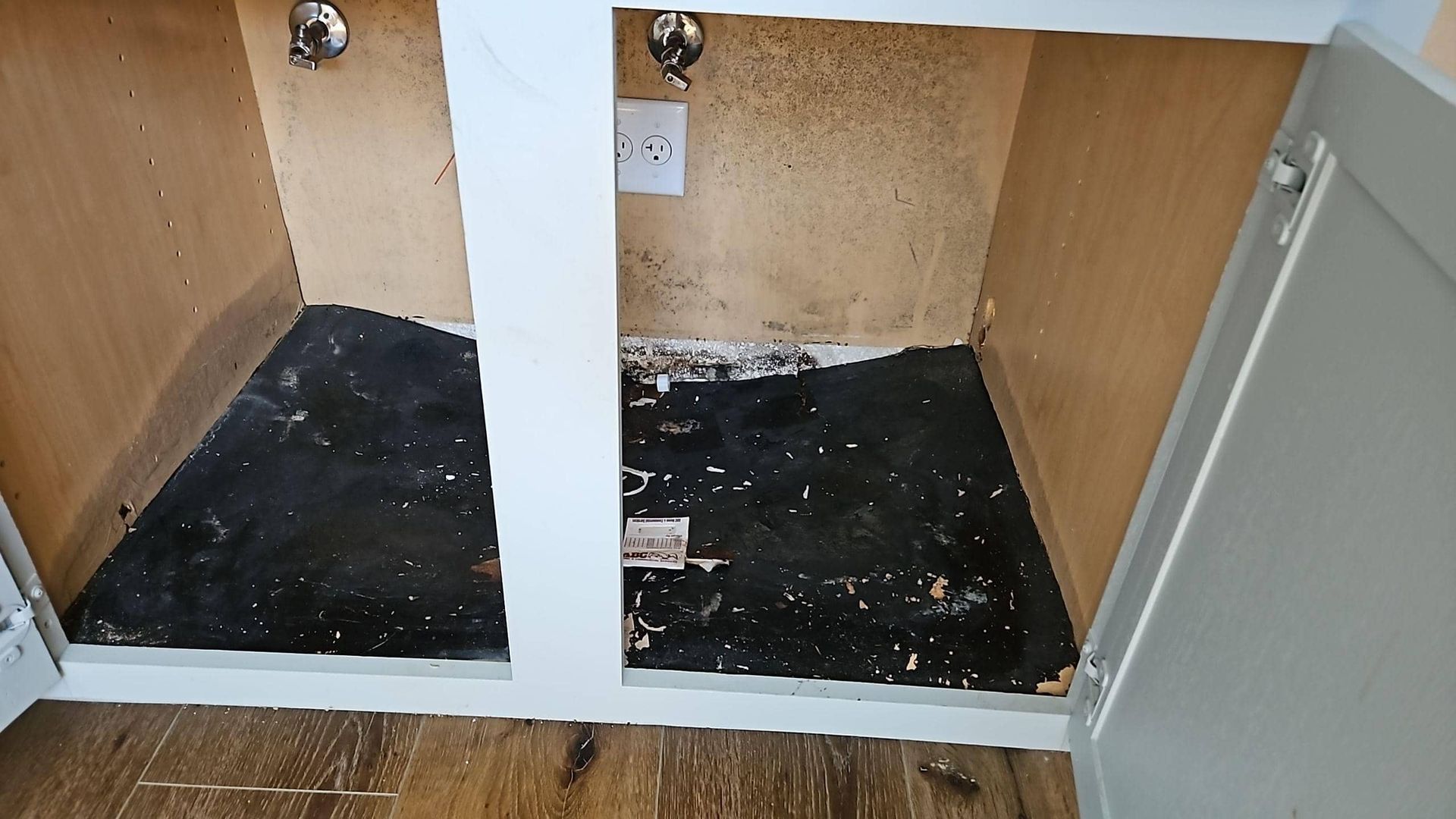 kitchen water damage
