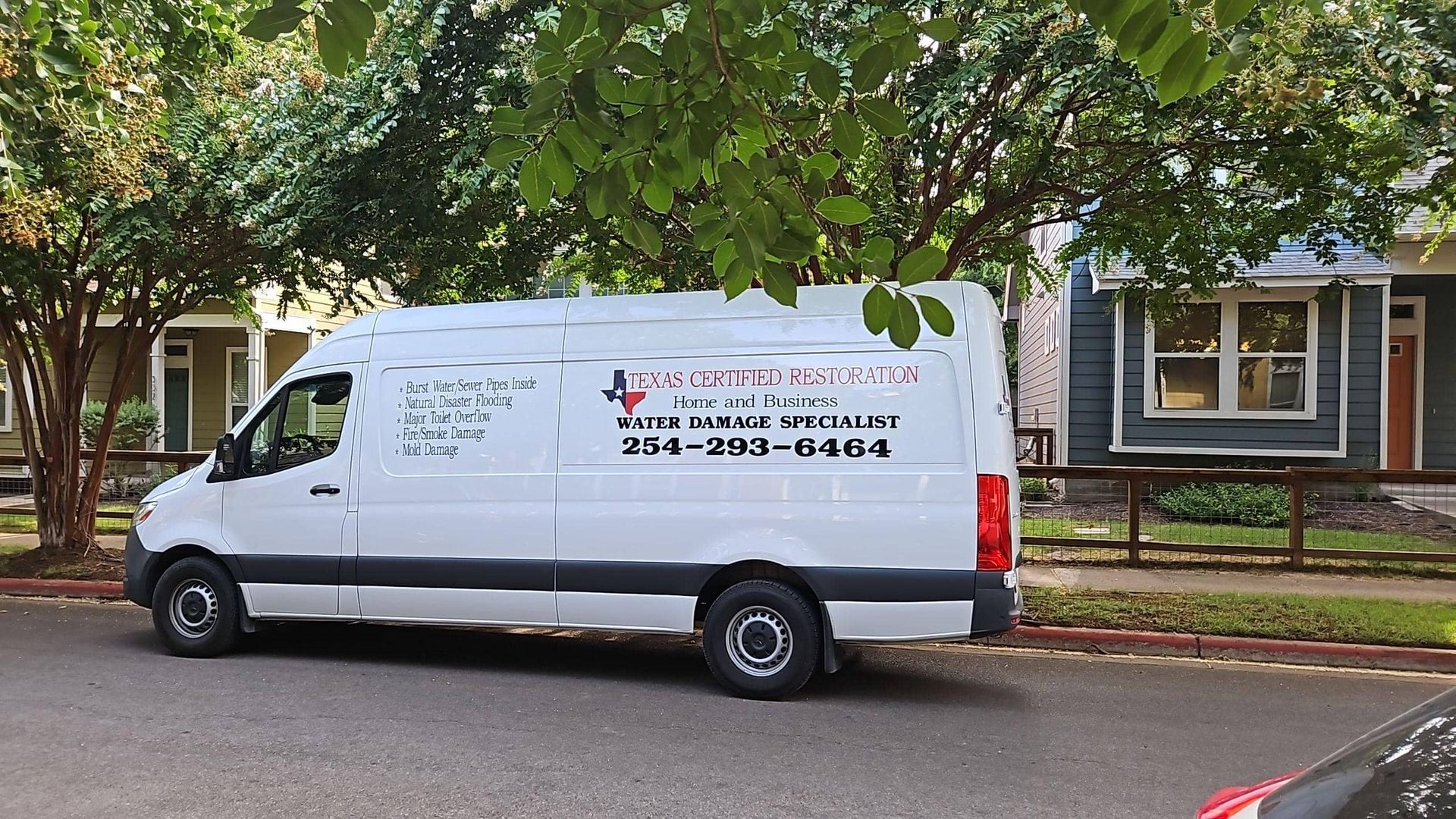 Texas Certified Restoration Van