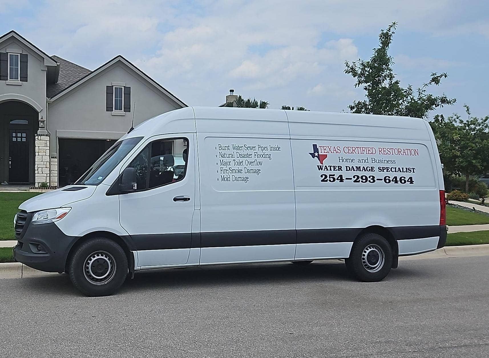 Texas Certified Restoration Van