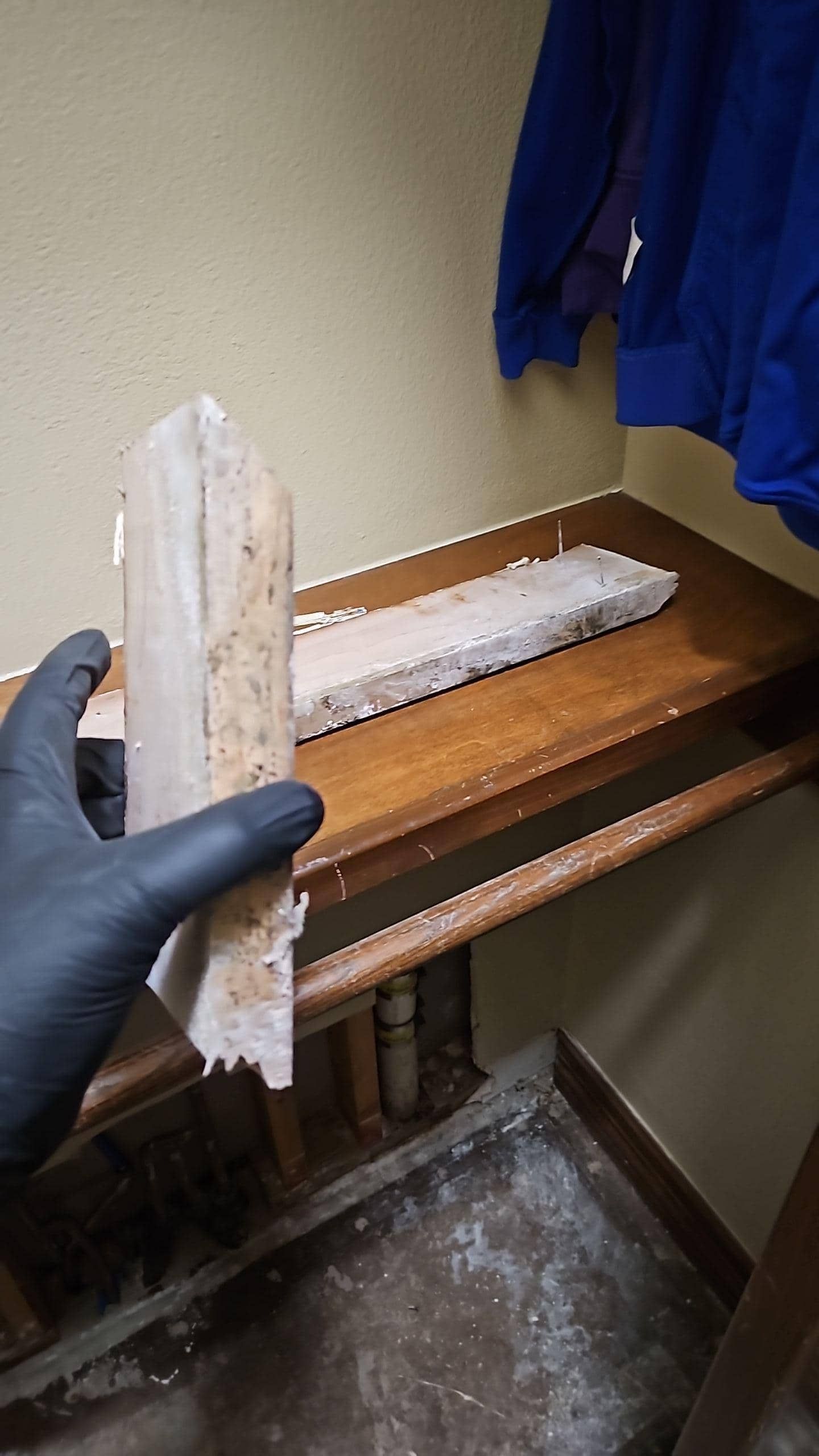 water damage trim