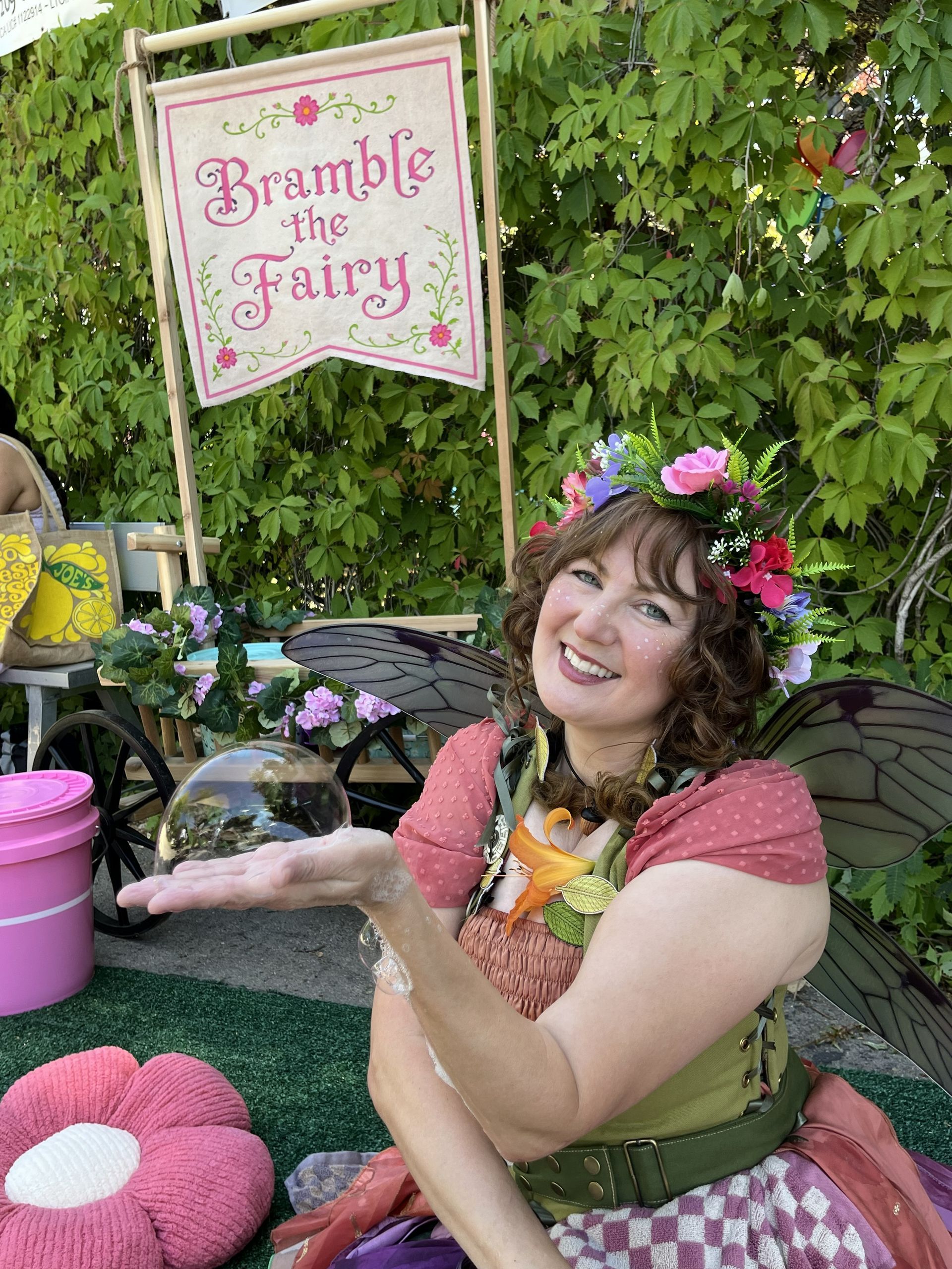 bramble the forest fairy at Yosemite Celtic Festival