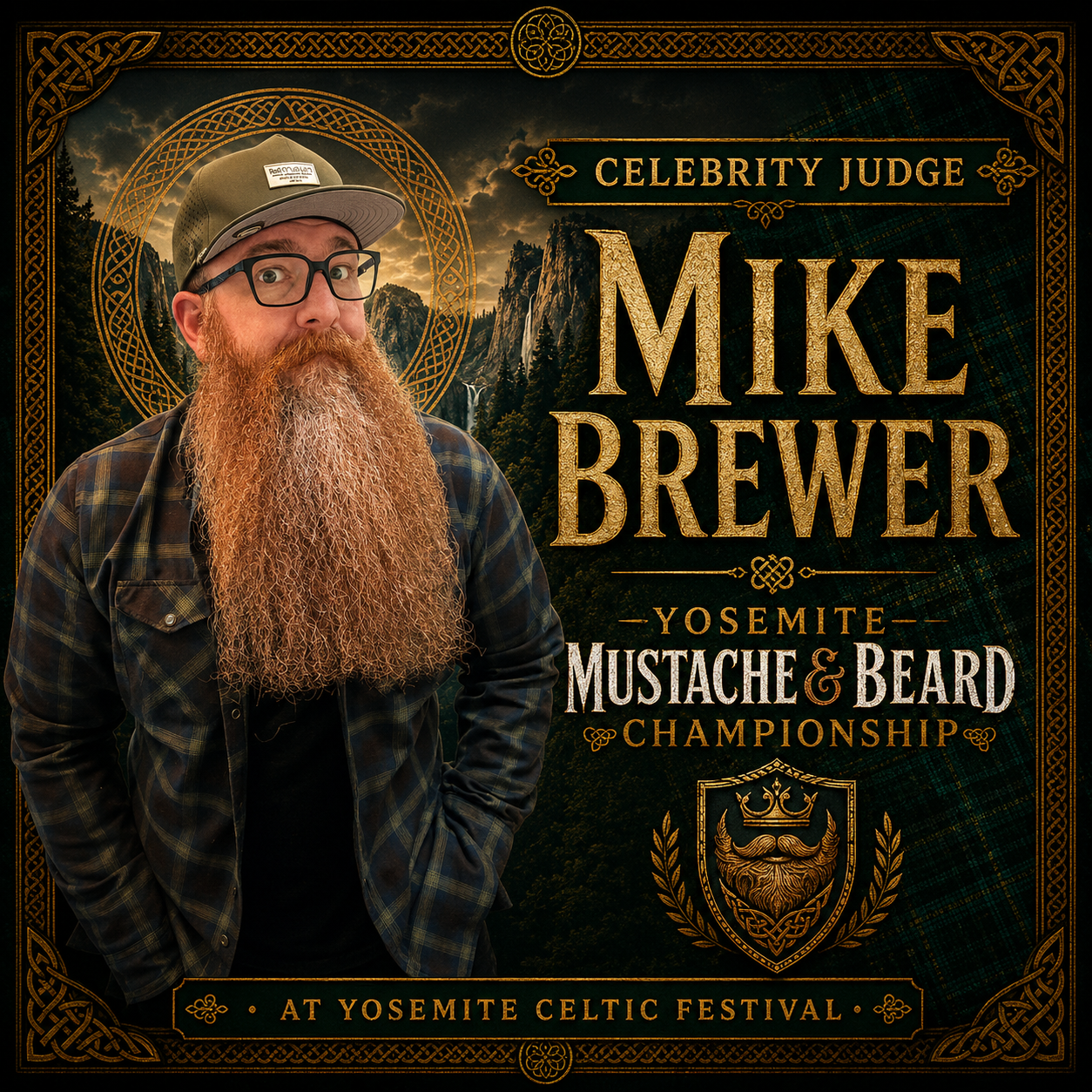Mike Brewer, Celebrity beard judge Yosemite Celtic Festival