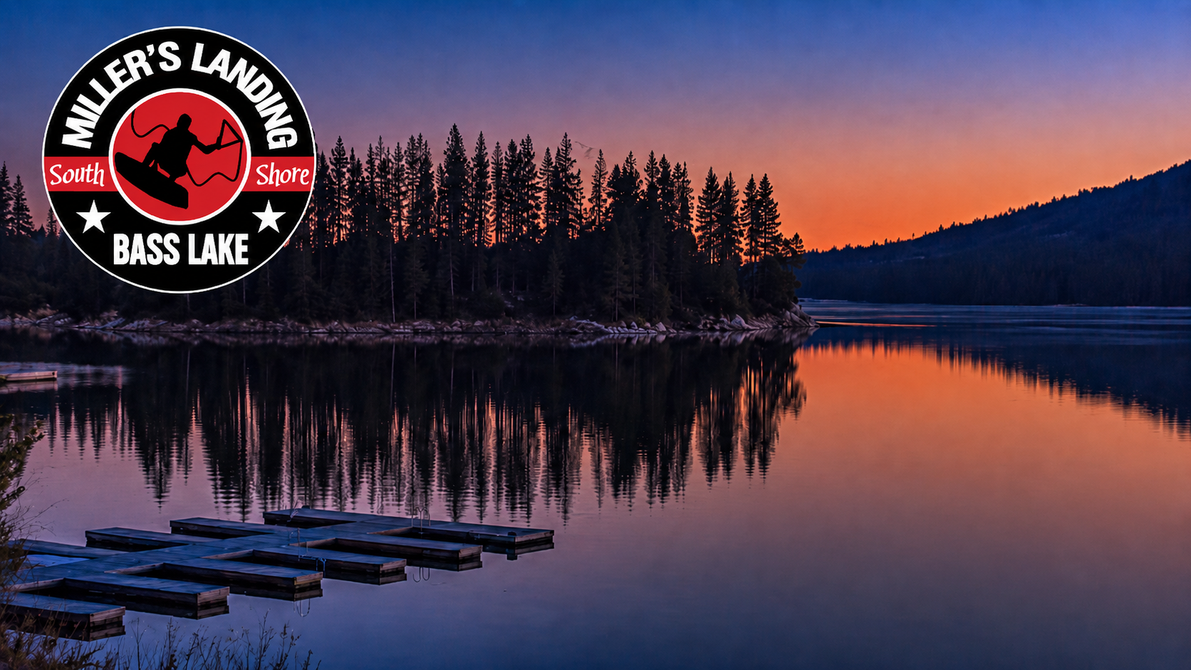Miller's Landing Resort on Bass Lake, a lodging partner for Yosemite Celtic Festival visitors