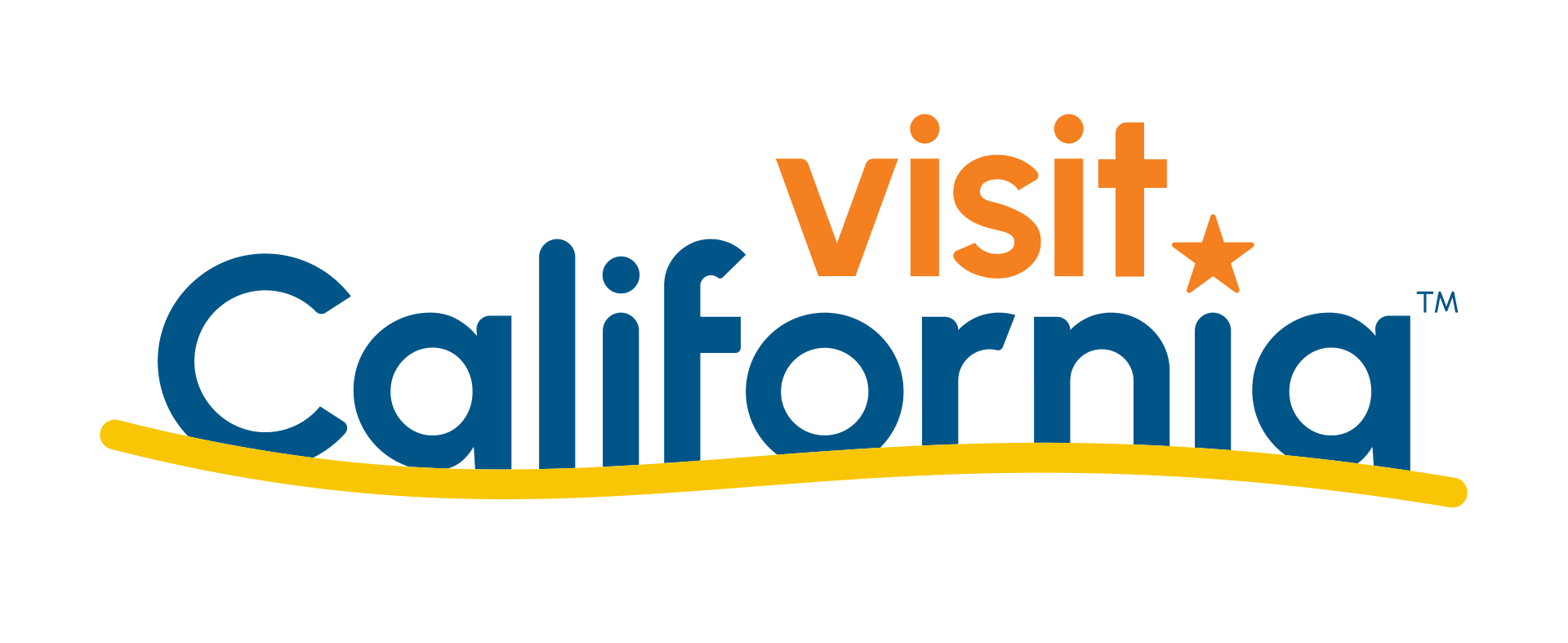 Visit California logo: Blue