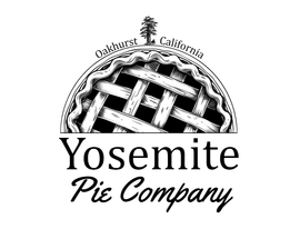 Yosemite Pie Company logo with a pie illustration and “Oakhurst, California” text